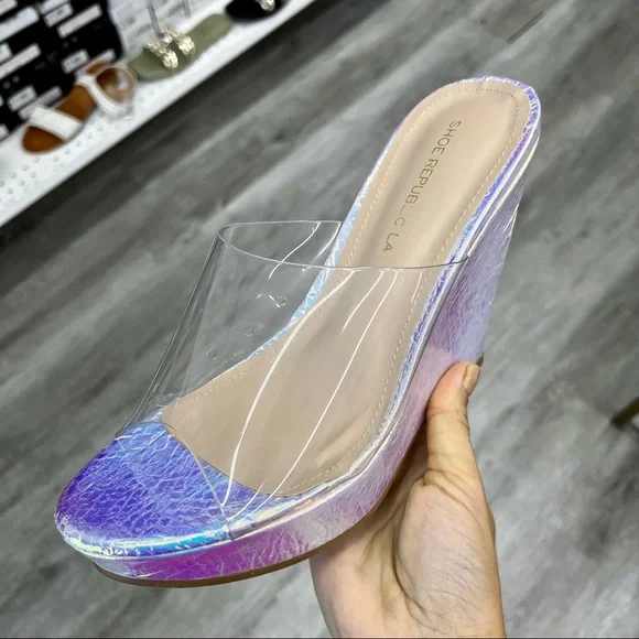 Iridescent clear wedge - Picture 5 of 7